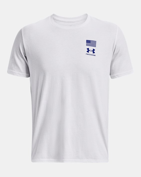 Men's UA Freedom Flag Variation T-Shirt, White, pdpMainDesktop image number 4
